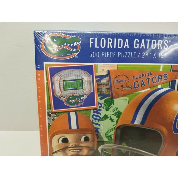 Florida Gators 500 Piece Puzzle 24"x18" The Swamp Helmet Stadium Nation A1 - Picture 2 of 8